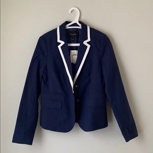 Banana Republic navy fitted blazer